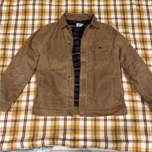 Flint and tinder waxed trucker jacket.